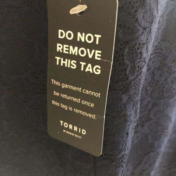 Torrid navy with black trim lace sweetheart keyhole back shift dress 20 - Picture 8 of 11